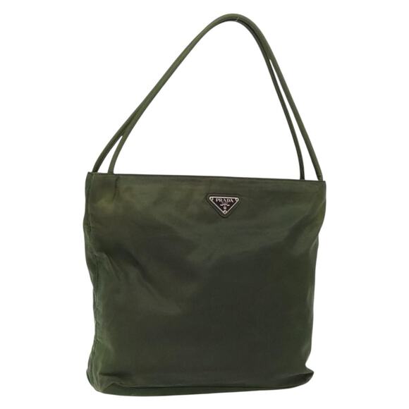 PRADA Shoulder Bag Nylon Green - Picture 1 of 9